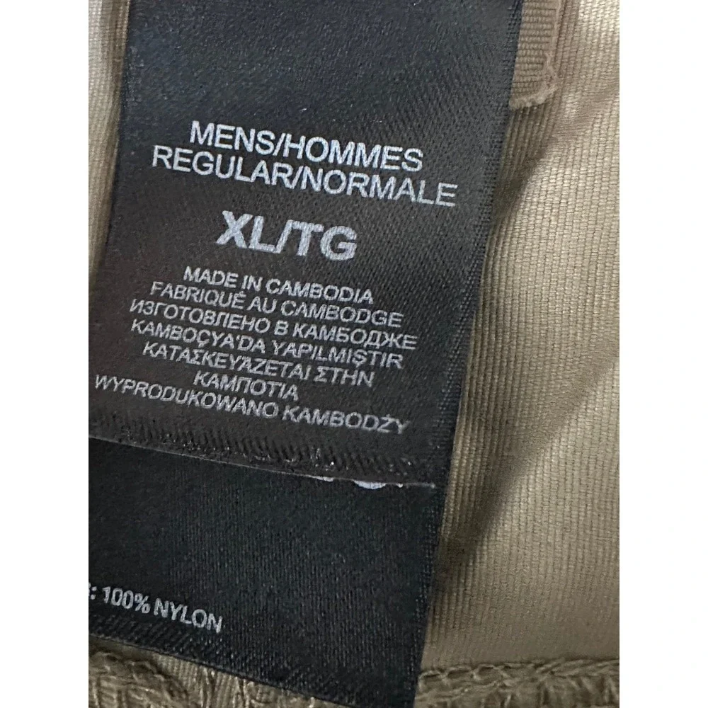 The North Face Mens XL Regular Khaki Convertible‎ Hiking Cargo Pants Zip Off Tan